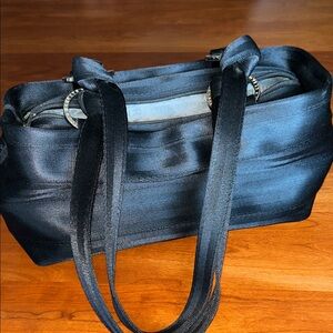 Harveys Black Satin Tote Bag